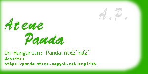 atene panda business card